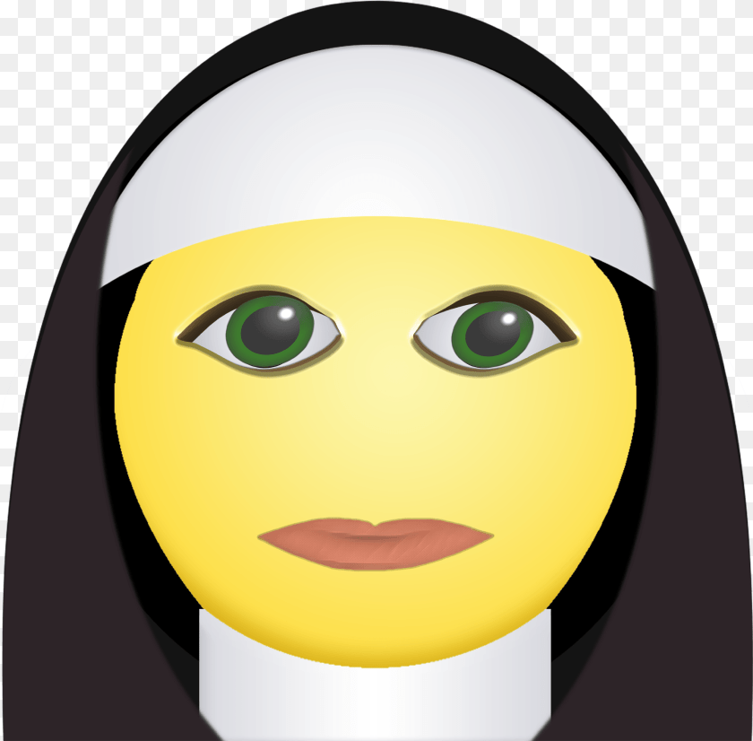 Nun Face Head, Person, Tape Clipart PNG