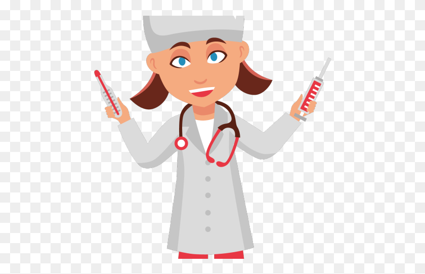 470x481 Nurse Clipart Needle Cartoon, Person, Human, Chef HD PNG Download