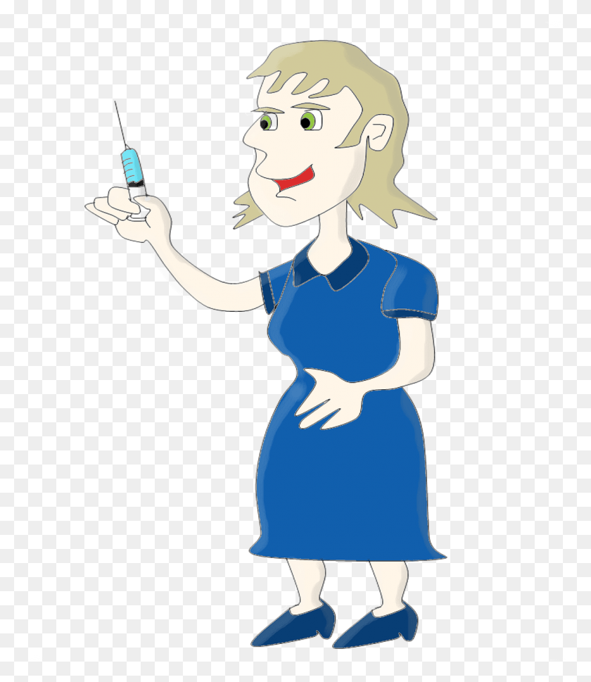 1099x1281 Nurse Drugs Syringe Injection Image Kartun Suntik, Person, Human, Female HD PNG Download