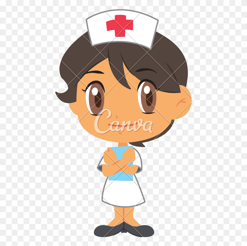 467x775 Nurse Icons By Canva Vector Graphics, Face HD PNG Download