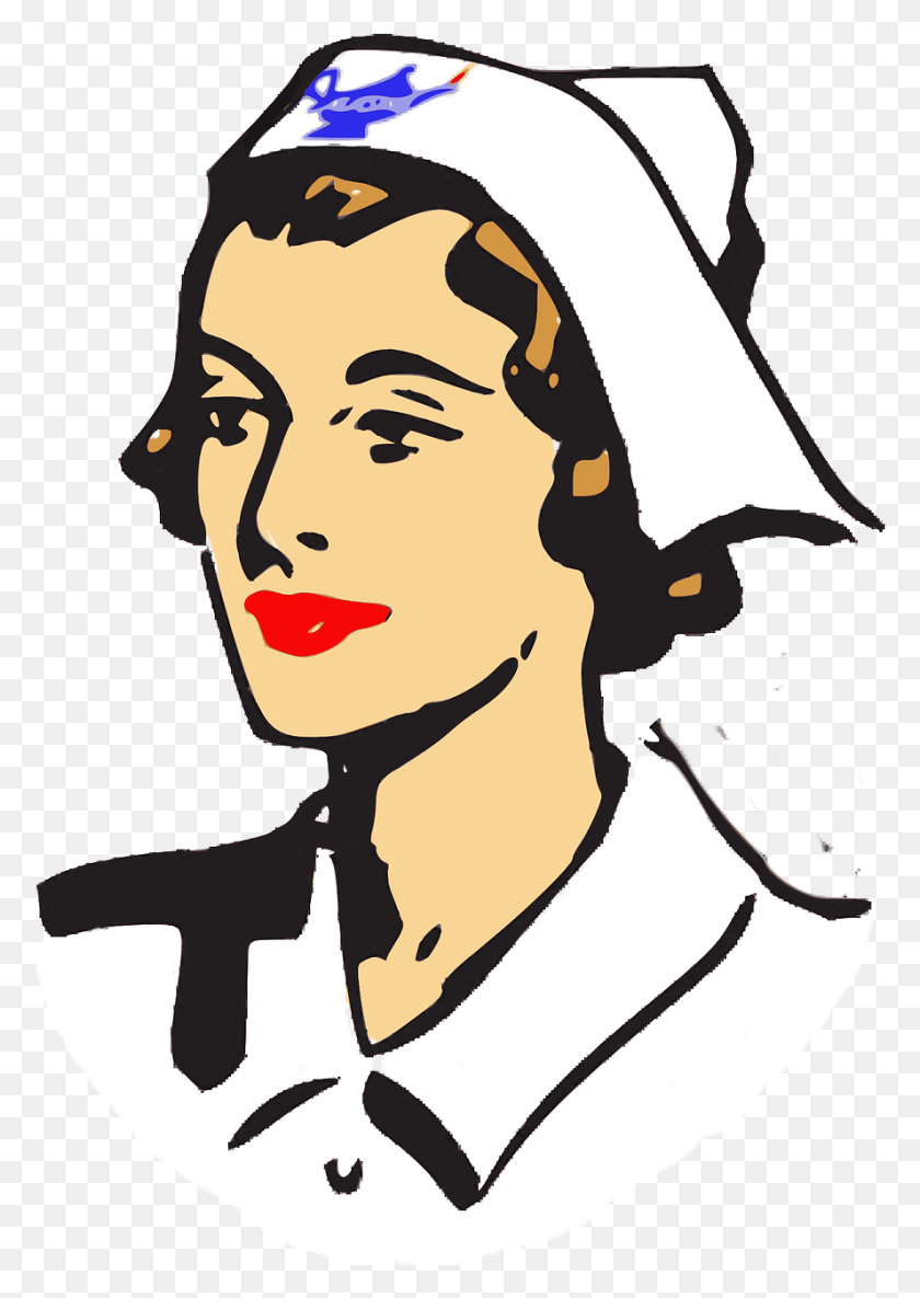 888x1281 Nurse Woman Girl Cap Care Hat Image Clip Art Nurse, Person, Human, Face HD PNG Download