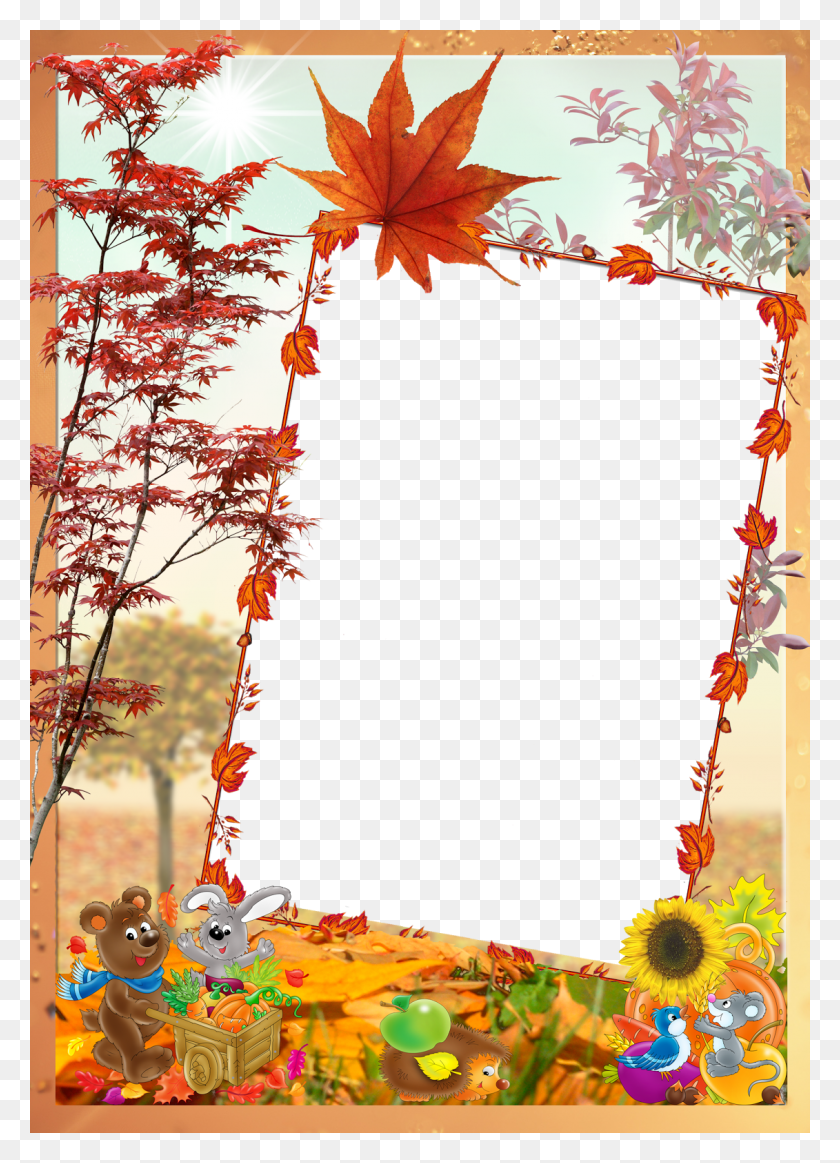 1131x1600 Nursery Frame For Photoshop Border For Photoshop, Leaf, Plant, Tree HD PNG Download
