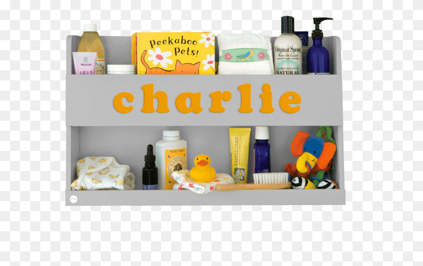 586x469 Nursery Shelf Pale Grey Personalised Shelf, Toy, Bottle, Furniture HD PNG Download