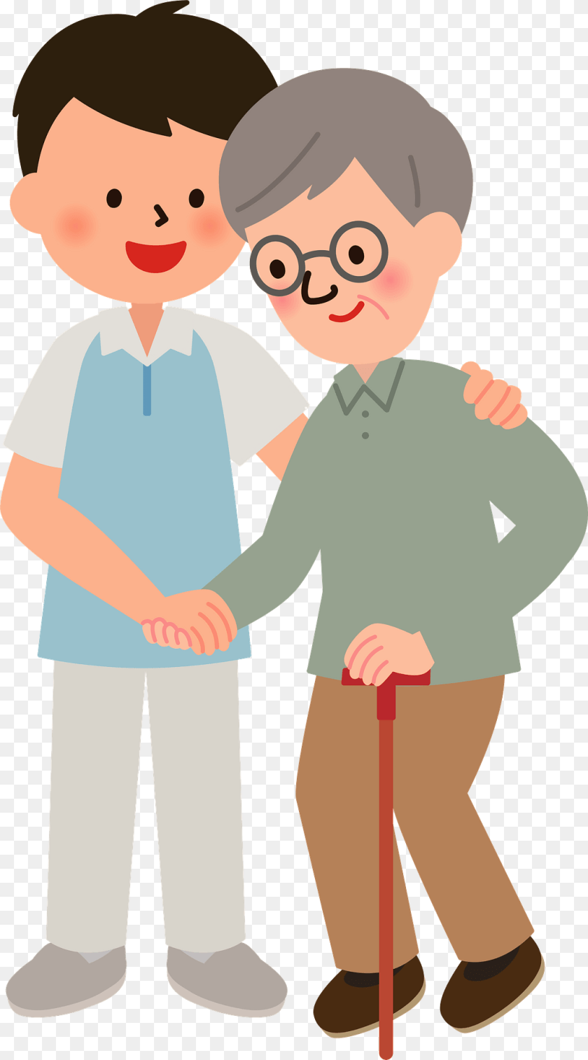 1066x1920 Nursing Care For An Elderly Man Clipart, Person, Cleaning, Face, Head Transparent PNG