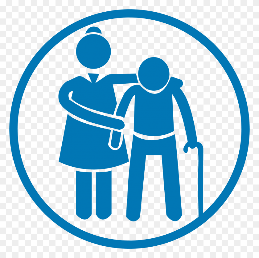 2036x2035 Nursing Care Home Clipart Old People Carers, Hand, Holding Hands, Label Descargar Hd Png