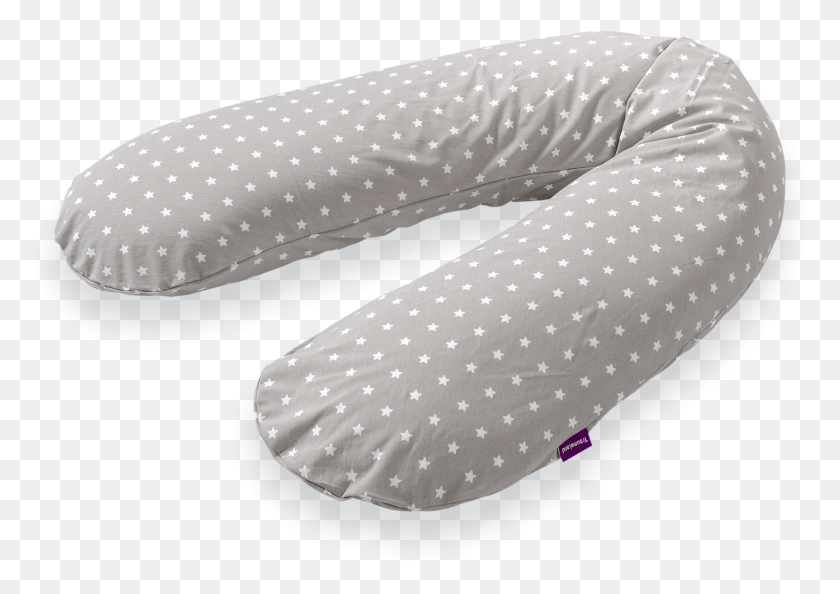 1395x956 Nursing Cushion Anthrazit With White Stars Stillkissen Grau Wei Sterne, Pillow, Clothing, Apparel HD PNG Download