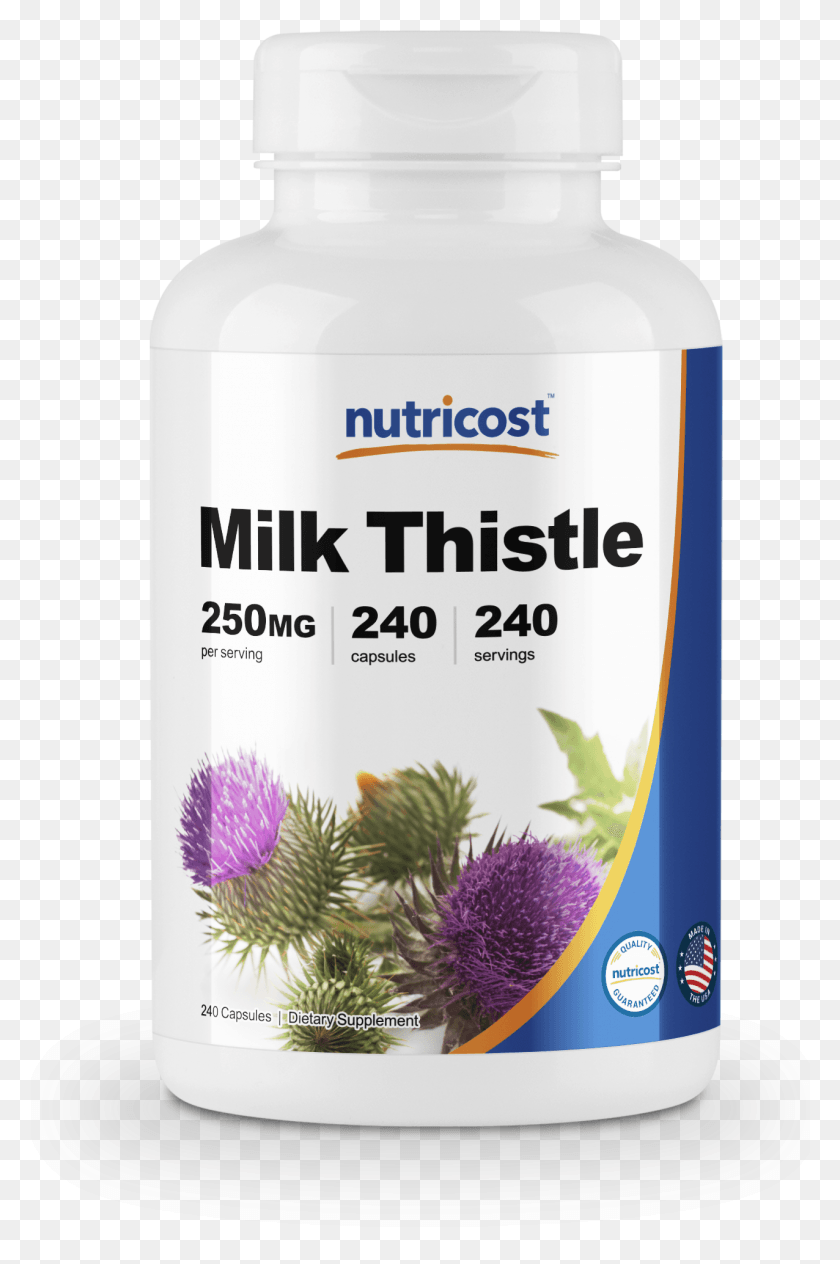 1276x1971 Nutricost Milk Thistle 250mg Nutricost, Plant, Flower, Blossom HD PNG Download