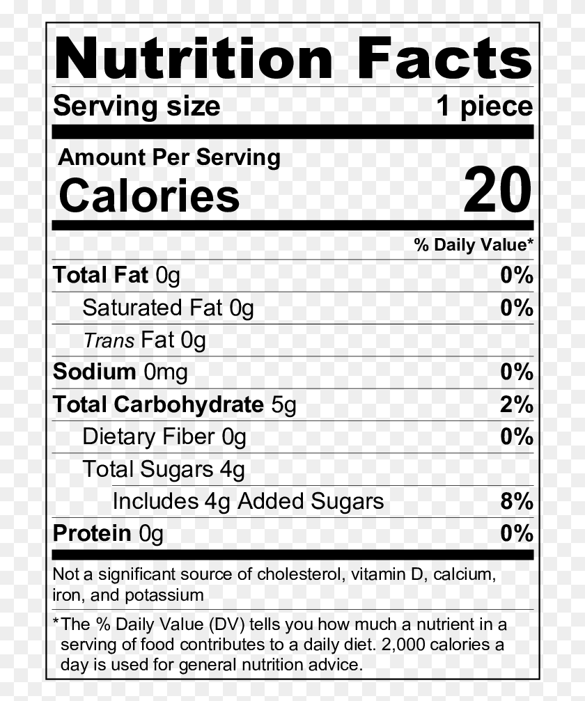 712x947 Nutrition Facts For Dubble Bubble Pink Original Tablet Nutrition Facts, Gray, World Of Warcraft HD PNG Download