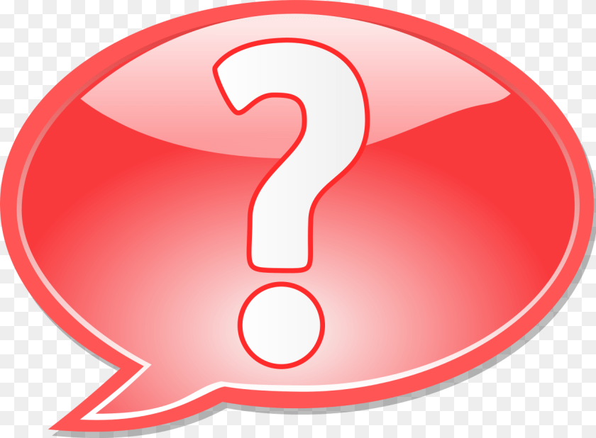 Nuvola Apps Filetypes Red Speech Bubble With Question Mark, Symbol, Number, Text, Food Sticker PNG