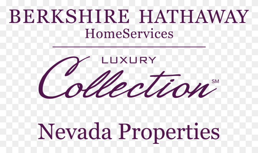 1024x578 Nv Lux Logo Sm Pms7659c By Team Carver Luxury Real Berkshire Hathaway Homeservices Luxury Collections, Text, Handwriting, Plant HD PNG Download