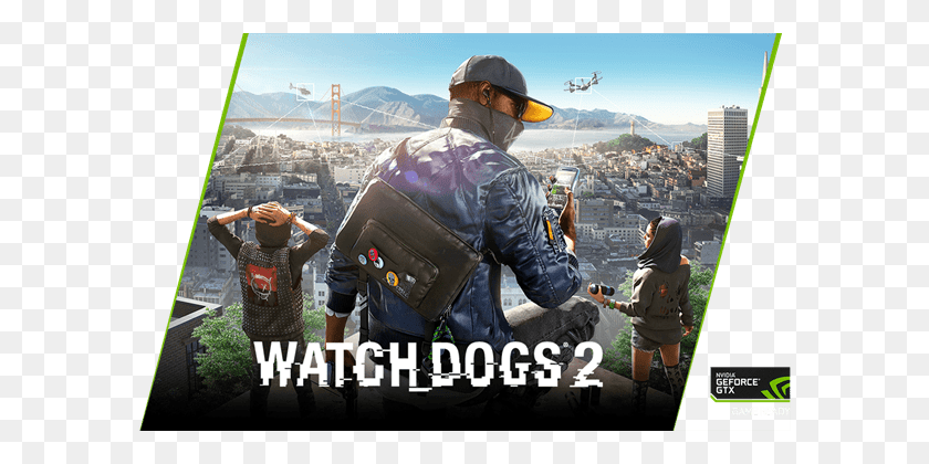 590x360 Nvidia Compra Tarjeta Grafica Recibe Watch Dogs 2 Watch Dogs 2 Cheats, Clothing, Person, Hat HD PNG Download