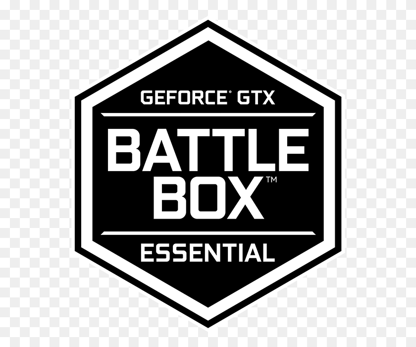 554x640 Descargar Png Nvidia Geforce Gtx Essential Battlebox Pcs Geforce Gtx Battlebox Essential, Etiqueta, Texto, Símbolo Hd Png