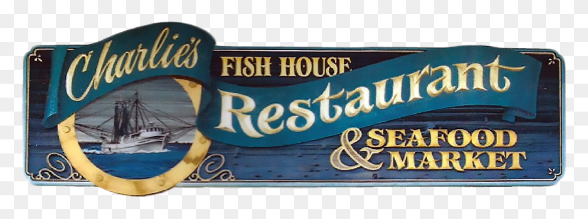 2281x745 Nw Highway Charlie39s Fish House, Label, Text, Word HD PNG Download