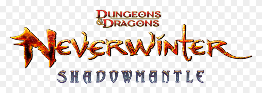 1852x569 Nw Shadowmantle Logo Dungeons And Dragons, Alphabet, Text, Light HD PNG Download