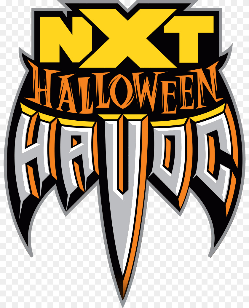 818x1039 Nxt Halloween Havoc Results Wcw Halloween Havoc, Logo, Emblem, Symbol, Dynamite Sticker PNG