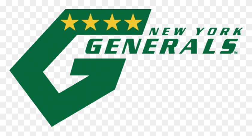 801x406 Ny Generals Logo New York Generals Logo, Text, Symbol, Green HD PNG Download