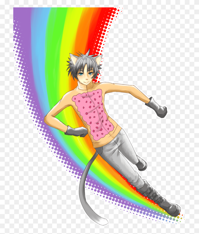 730x924 Nyan Cat Images Nyan Catboy Wallpaper And Background, Person, Human, Graphics HD PNG Download