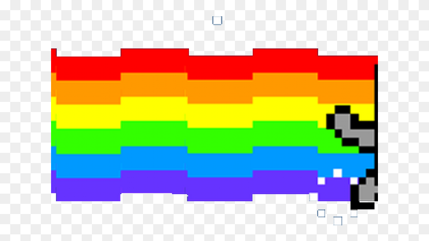 641x413 Descargar Png / Nyan Cat Rainbow Gif, Texto, Cara, Light Hd Png