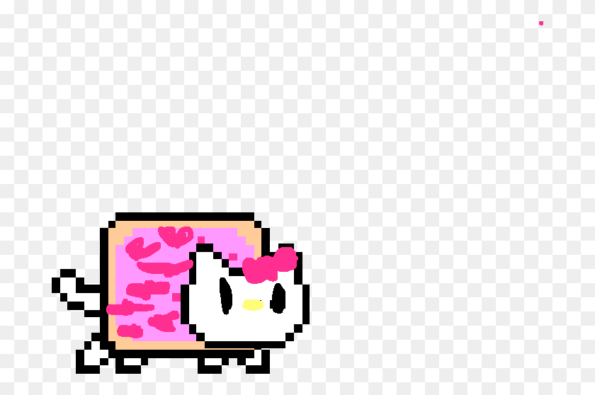 694x498 Descargar Png / Nyan Gatito Nyan Cat, Texto, Multitud Hd Png