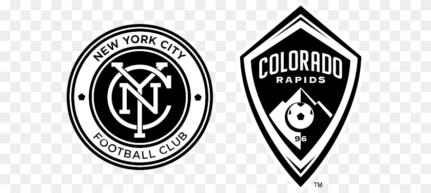 583x377 Nycfc Colorado Rapids Colorado Rapids, Logo, Emblem, Symbol, Badge Sticker PNG