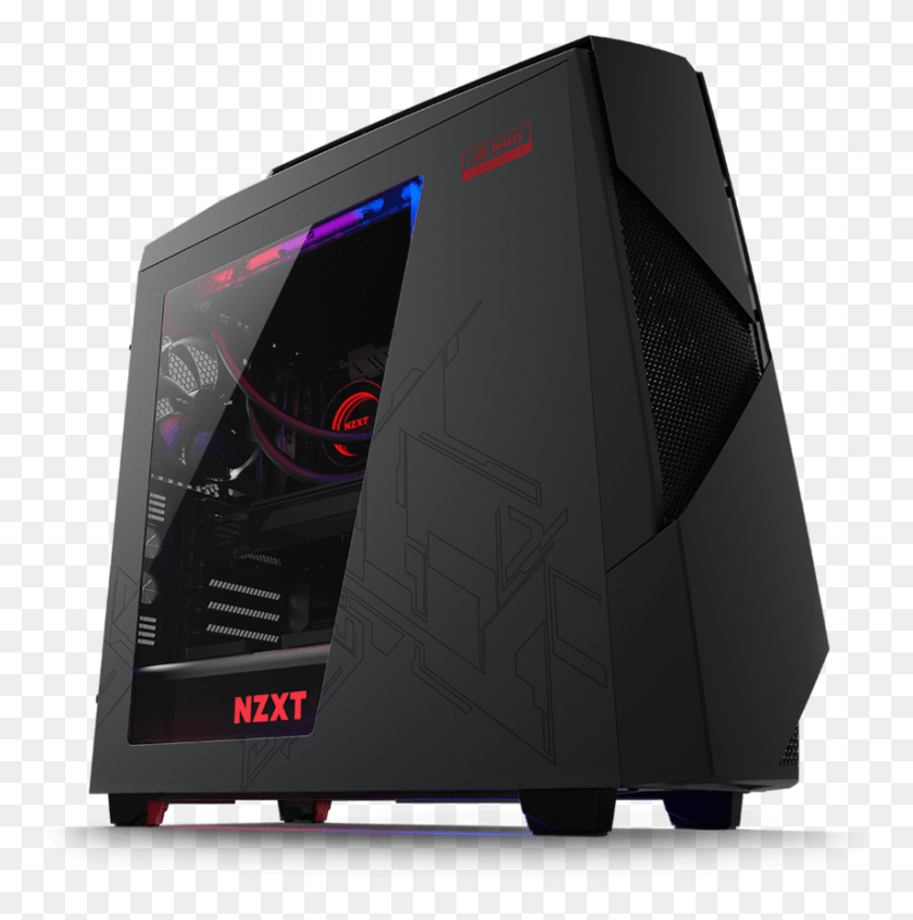 857x864 Nzxt Announce Noctis 450 Rog Special Edition Case Case Nzxt Noctis, Computer, Electronics, Pc HD PNG Download