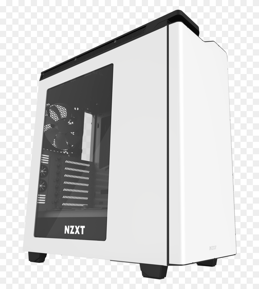 697x877 Nzxt H440 New Edition White, Furniture, Computer, Electronics HD PNG Download