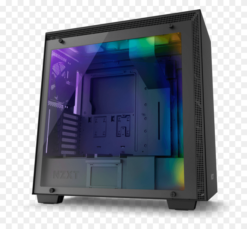 857x791 Nzxt H700i Blue, Lcd Screen, Monitor, Screen HD PNG Download