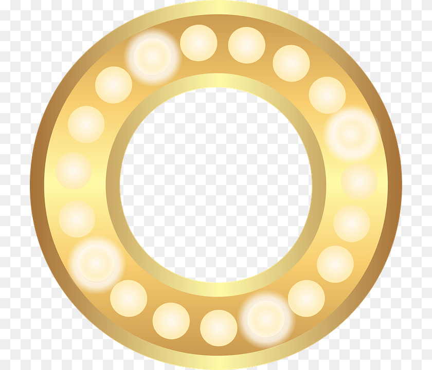 724x720 O Gold, Disk Sticker PNG