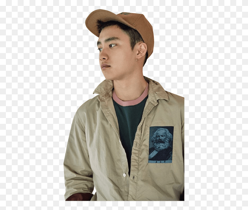 411x652 O And Kyungsoo Image Do Exo, Clothing, Apparel, Person HD PNG Download