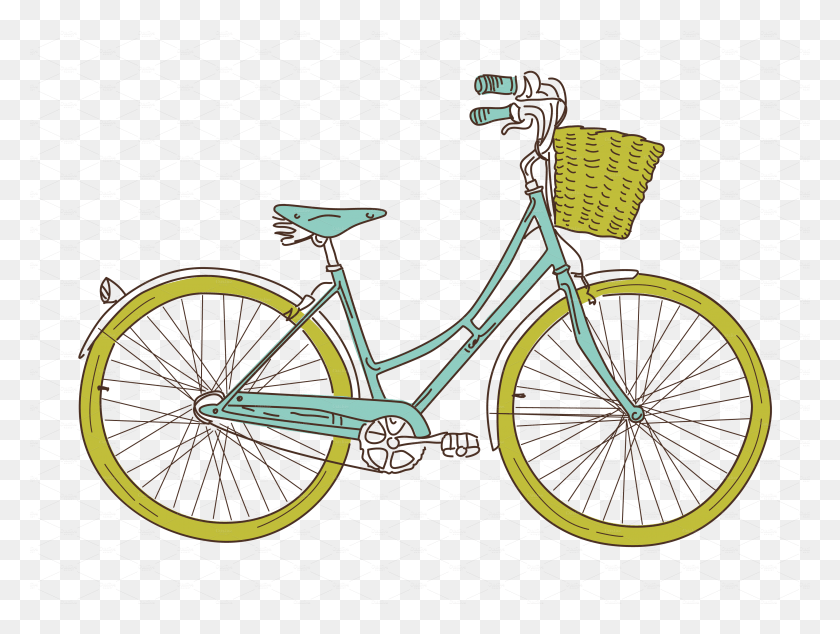 3700x2726 O Vintage Bike Clipart, Bicycle, Vehicle, Transportation HD PNG Download