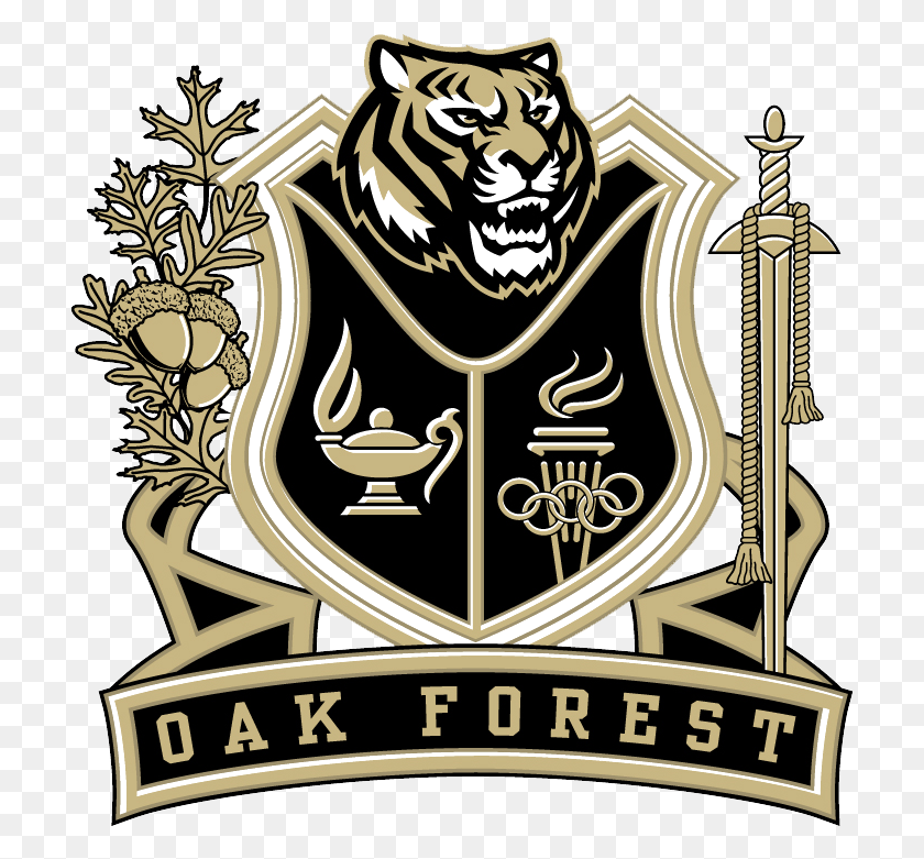 713x721 Oak Forest High School Oak Forest Hs Logo, Symbol, Trademark, Statue HD PNG Download