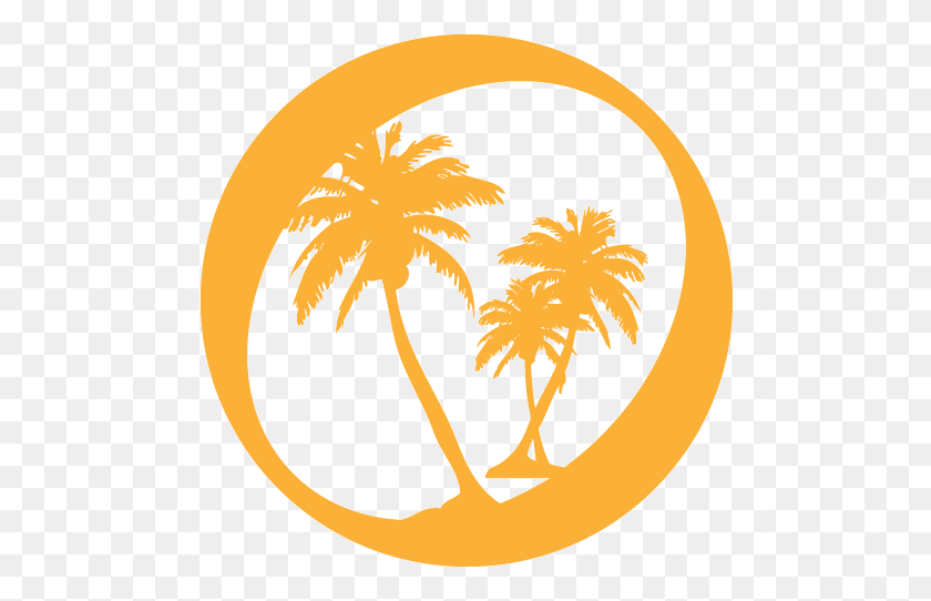 482x482 Descargar Png Oasis Beach Resort Vector Palm Trees Free, Logotipo, Símbolo, Marca Registrada Hd Png