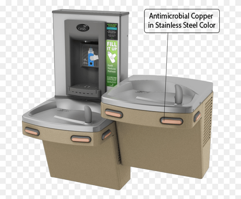 692x633 Oasis International Inc Filtered Bi Level Versacooler Oasis Water Fountain, Drinking Fountain, Room, Indoors HD PNG Download