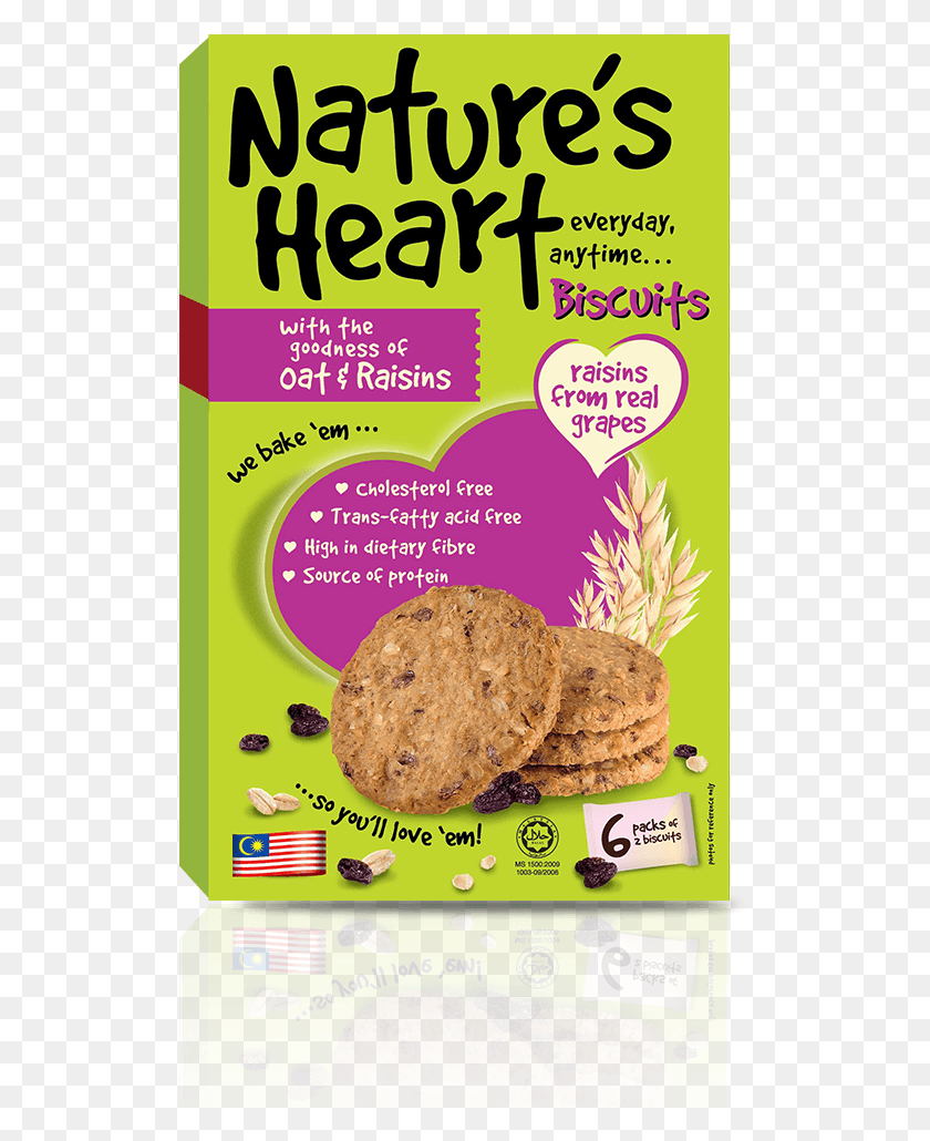 518x970 Oat Biscuits With Raisins Nature39s Heart Mix Nuts, Flyer, Poster, Paper HD PNG Download