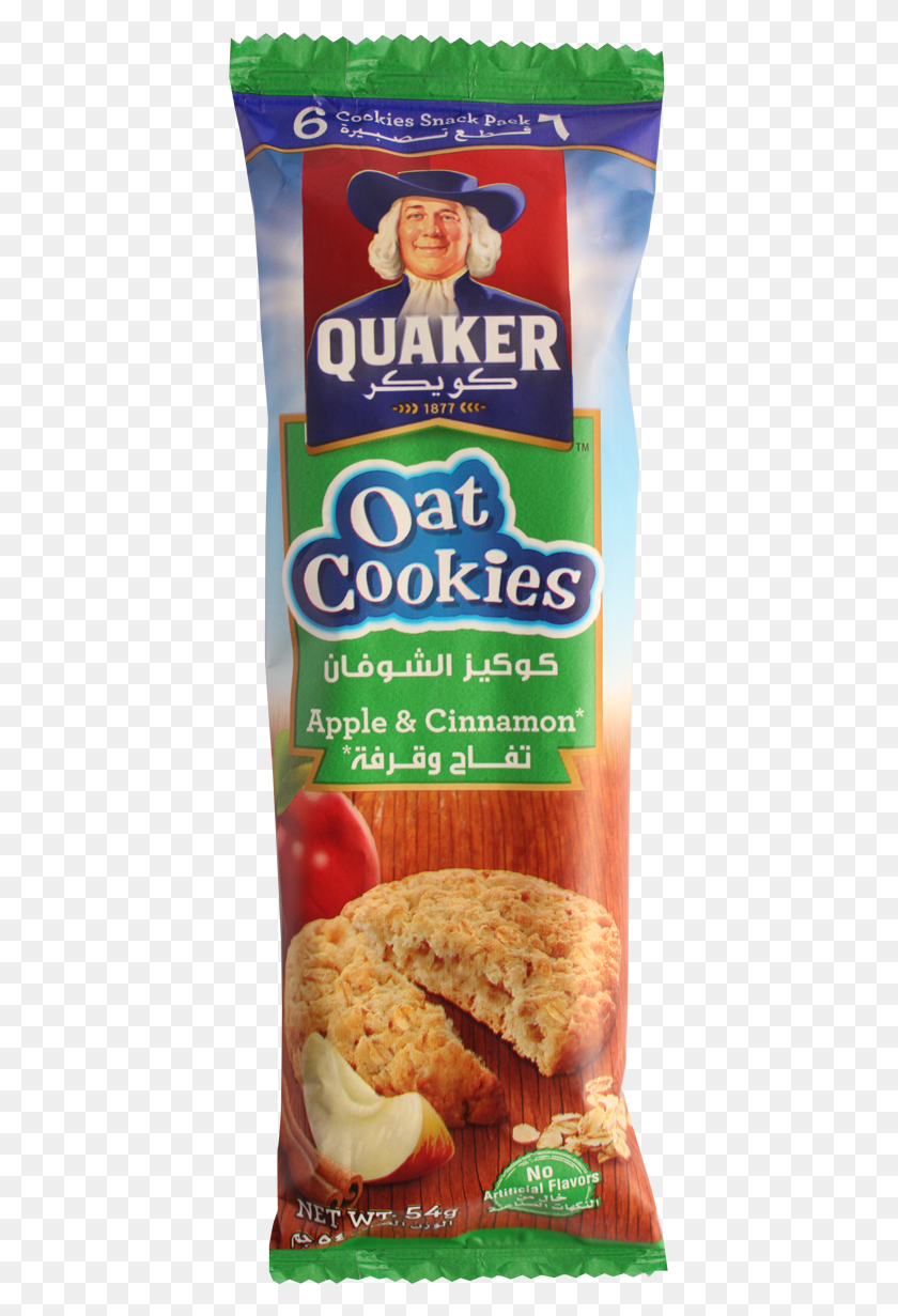 411x1171 Oat Cookies Apple And Cinnamon 54g Honey Nut Quaker Oats Cookies, Plant, Food, Vegetable HD PNG Download