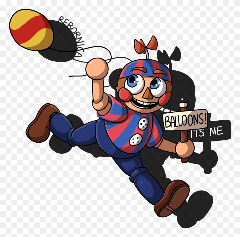 1066x1054 Descargar Pngoballoons Its Me Five Nights At Freddy39S 2 Garry39S Fnaf Balloon Boy Toy, Malabares Hd Png