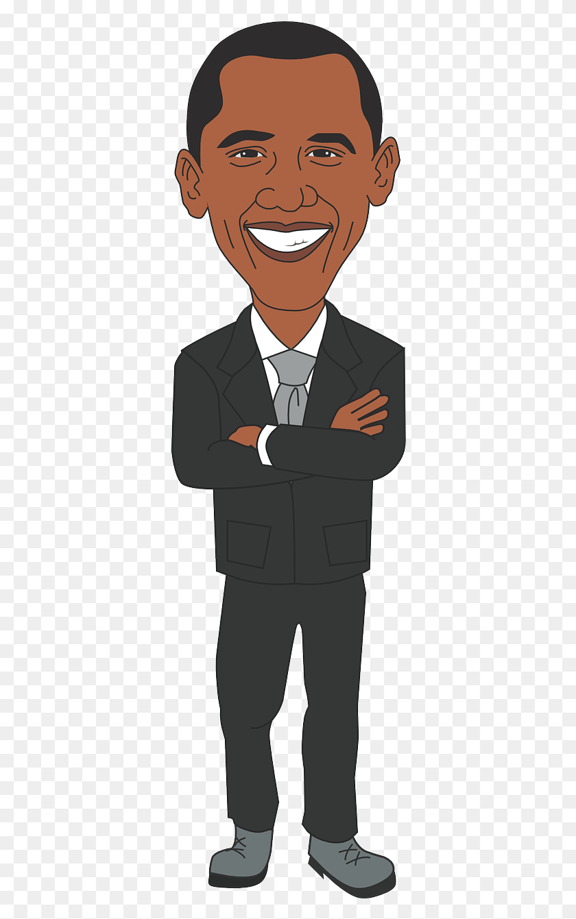 348x1281 Obama Barack President Man Barack Obama Clipart, Person, Human, Clothing HD PNG Download