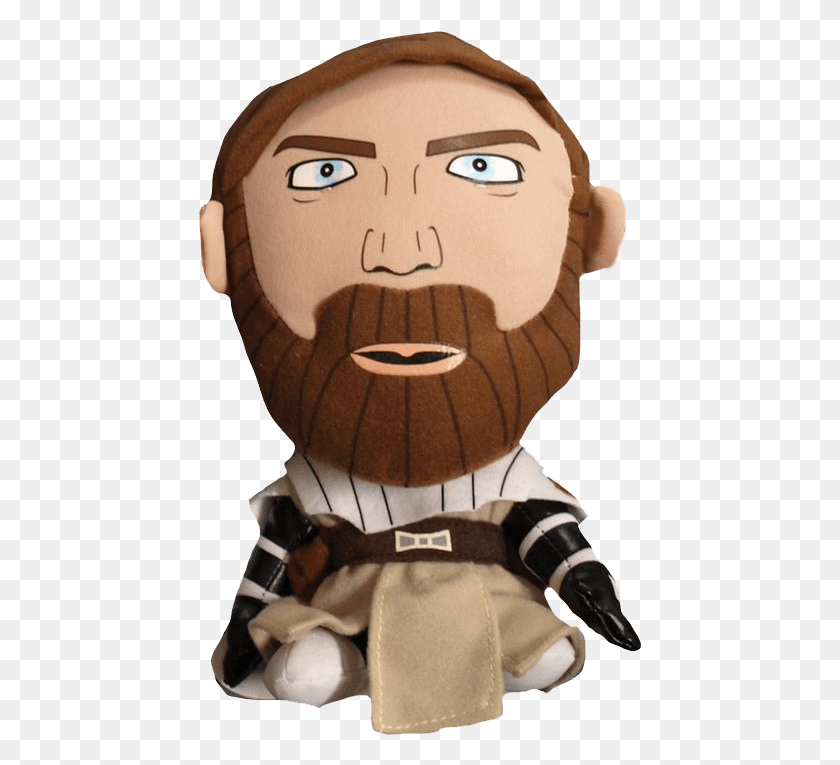 443x705 Obi Wan Kenobi Deformed Plush Clone Wars Obi Wan Kenobi, Toy, Doll, Nutcracker HD PNG Download