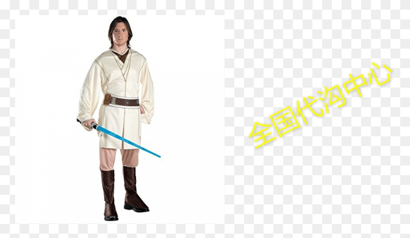 819x451 Obi Wan Kenobi Jedi Costume Ounce, Clothing, Apparel, Person HD PNG Download