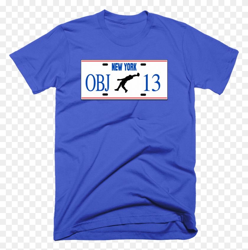 931x938 Obj The Catch New York License Plate Tshirt Odell Beckham Bad Bunny T Shirts, Clothing, Apparel, T-shirt HD PNG Download
