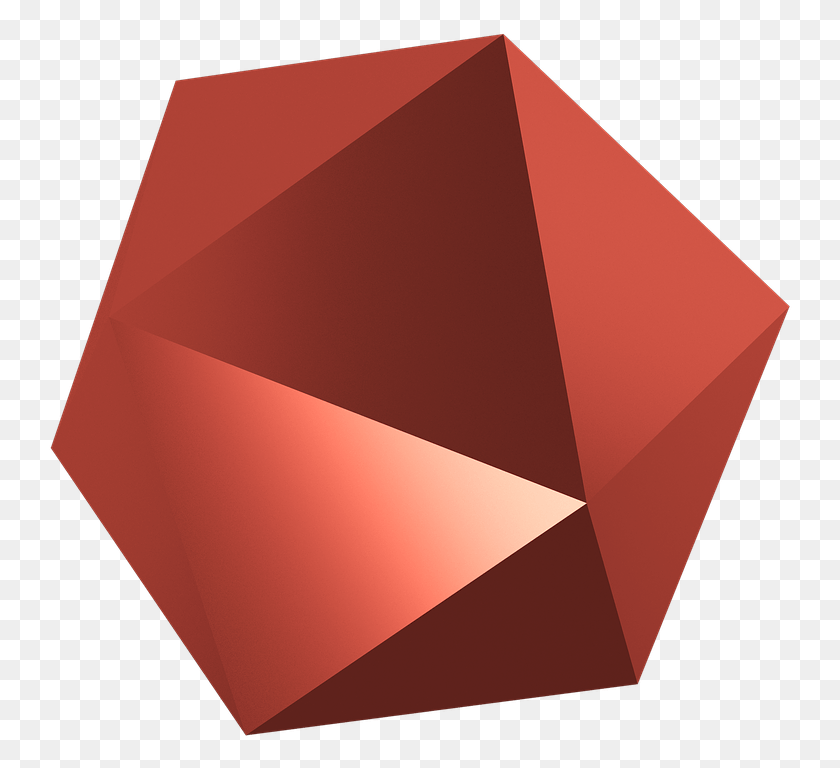 745x708 Object 3d Cubes Metallic Geometry Model 3d Model 3d Obekt, Box, Envelope, Maroon HD PNG Download