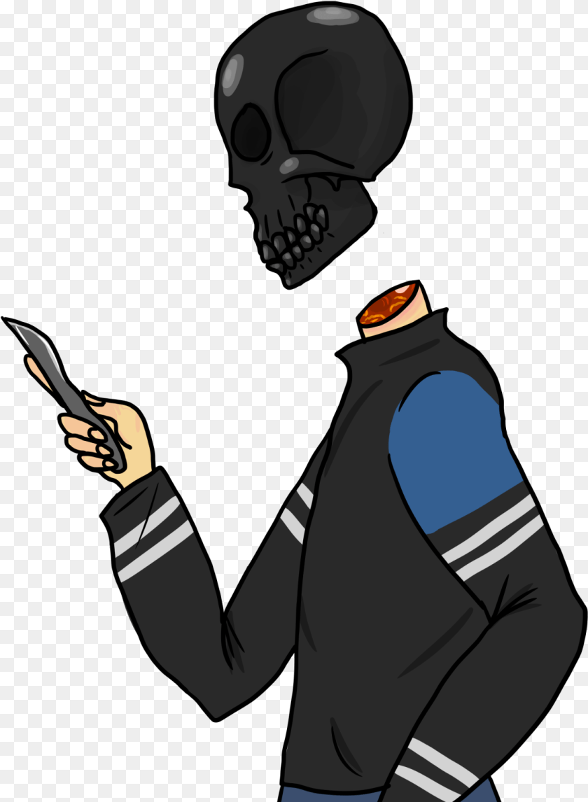 Object Head Ryan With A Shiny Black Skull Illustration, Clothing, Long Sleeve, Sleeve, Person Transparent PNG