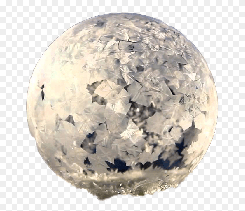 669x664 Objecta Frozen Bubble Burbuja De Jabón, Esfera, Diamante, Piedra Preciosa Hd Png