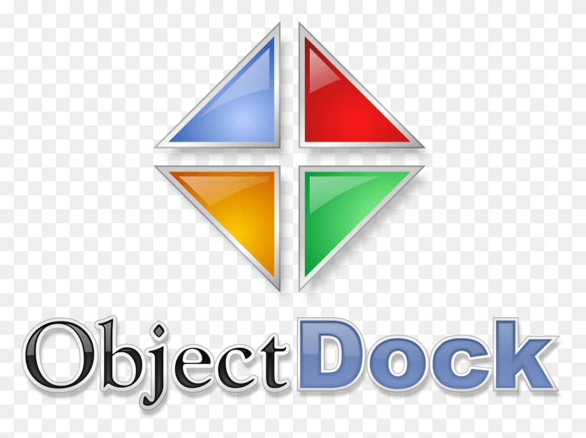 2000x1458 Objectdock - Это Программа, Которая Добавляет Подключаемую Док-Станцию ​​Objectdock, Игрушку, Треугольник, Воздушный Змей Png Скачать