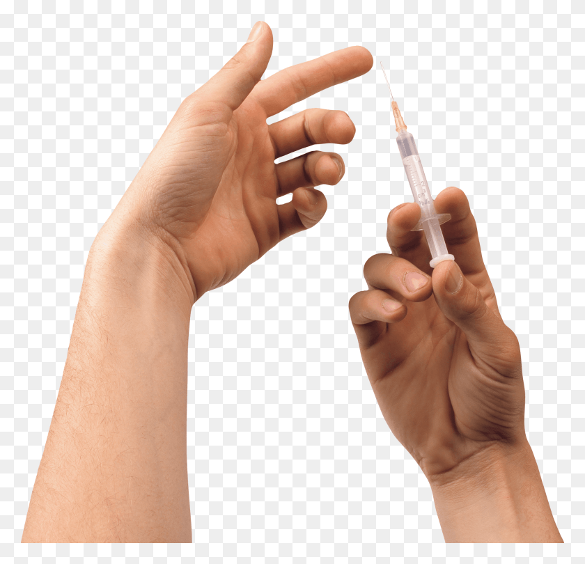 1971x1897 Objects Syringe Hand, Person, Human, Finger HD PNG Download