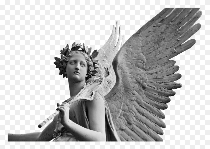 879x603 Descargar Png / Escultura De Ángel Png