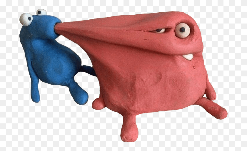708x454 Objectthis Red And Blue Play Dough Monsters Transparent Play Doh, Plush, Toy, Pillow HD PNG Download