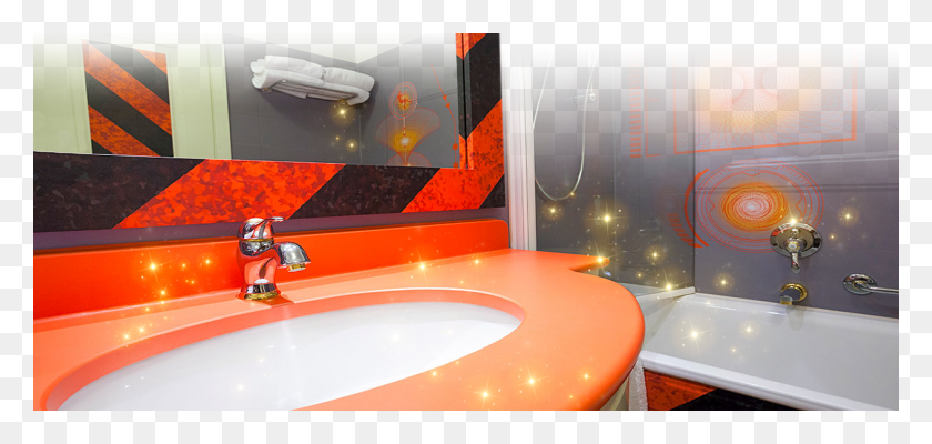 1260x550 Oblivion Theme Room Bathroom, Indoors, Sink Faucet, Sink HD PNG Download