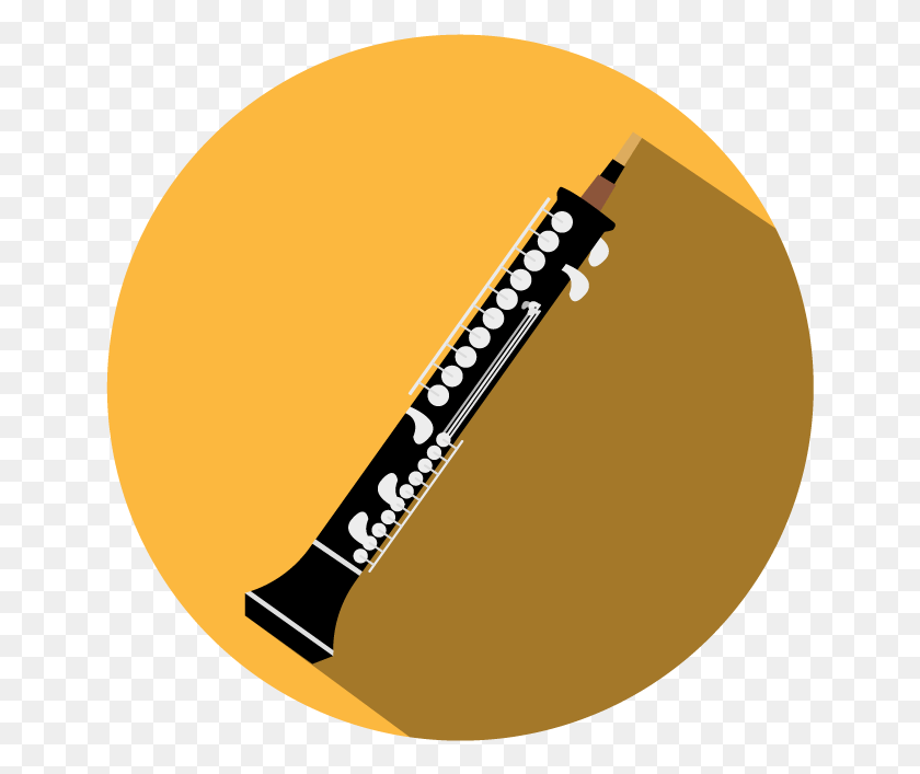 647x647 Descargar Png Oboe Instrument Icon 02 Circle, Instrumento Musical, Actividades De Ocio, Clarinete Hd Png