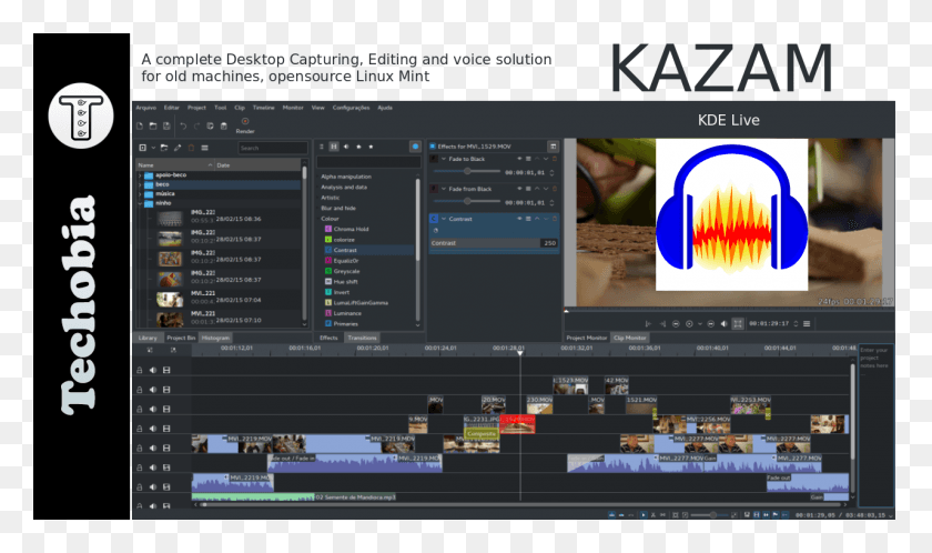 1280x720 Obs Window Capture Black Kdenlive Mac, File, Monitor, Screen HD PNG Download